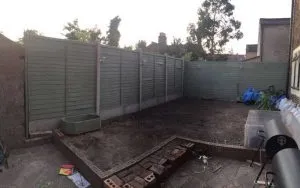 Fencing job in Stratford with modern, durable panels.