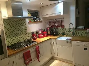 Kitchen fit Stratford project featuring a bespoke installation and modern refurbishment.