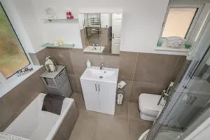 reenwich bathroom renovation designed for family life.